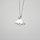 Souris sur chaîne argent 