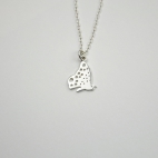 Papillon sur chaîne argent 