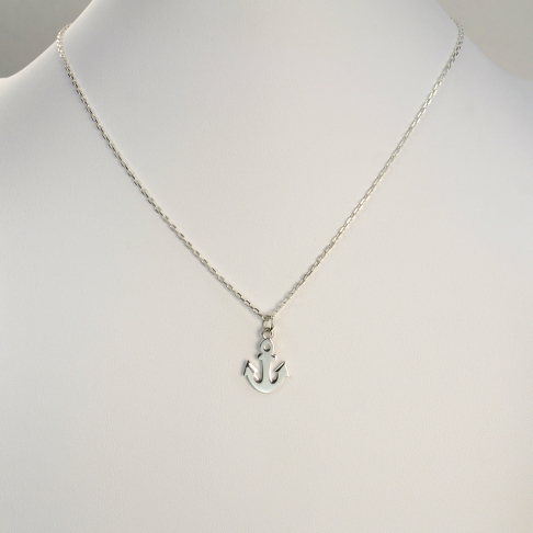 Charms Ancre sur chaîne argent 