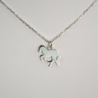 Cheval sur chaîne argent 