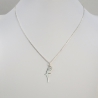 Charms Danseuse sur chaîne argent 