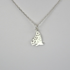 Papillon sur chaîne argent 