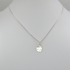 Charms Pomme souriante sur chaîne argent 