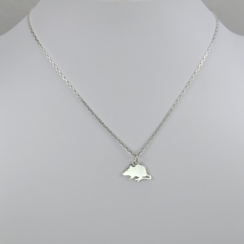 Charms Souris sur chaîne argent 
