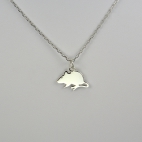 Souris sur chaîne argent 