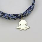 Petite pieuvre sur bracelet Liberty 