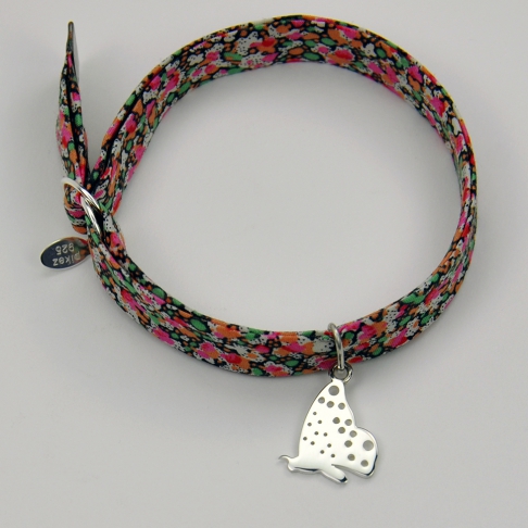 Papillon sur bracelet Liberty 
