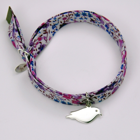 Oiseau sur bracelet Liberty 