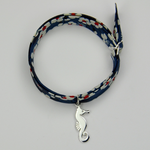 Hippocampe sur bracelet Liberty 