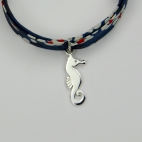 Hippocampe sur bracelet Liberty 