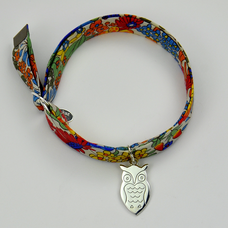 Hibou sur bracelet Liberty 