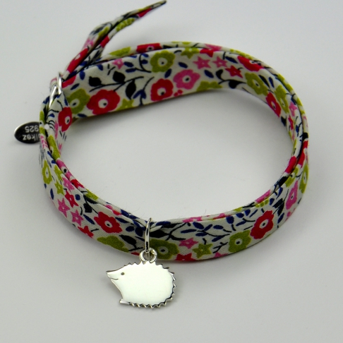 Hérisson sur bracelet Liberty 