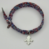 Charms Fleur de lys sur bracelet Liberty 