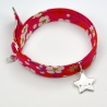 Charms Etoile souriante sur bracelet Liberty 
