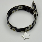 Charms Etoile sur bracelet Liberty 