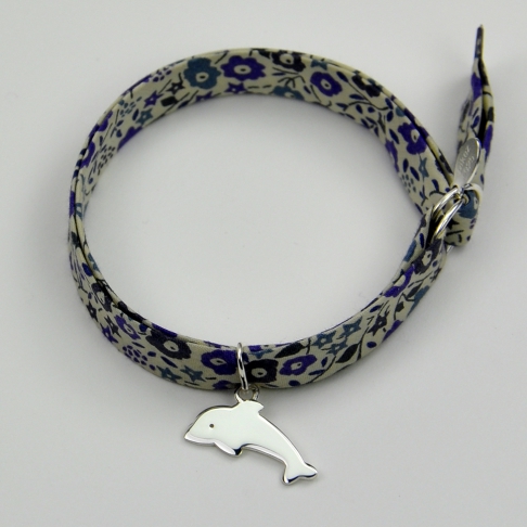 Dauphin sur bracelet Liberty 