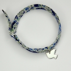 Charms Colombe sur bracelet Liberty 