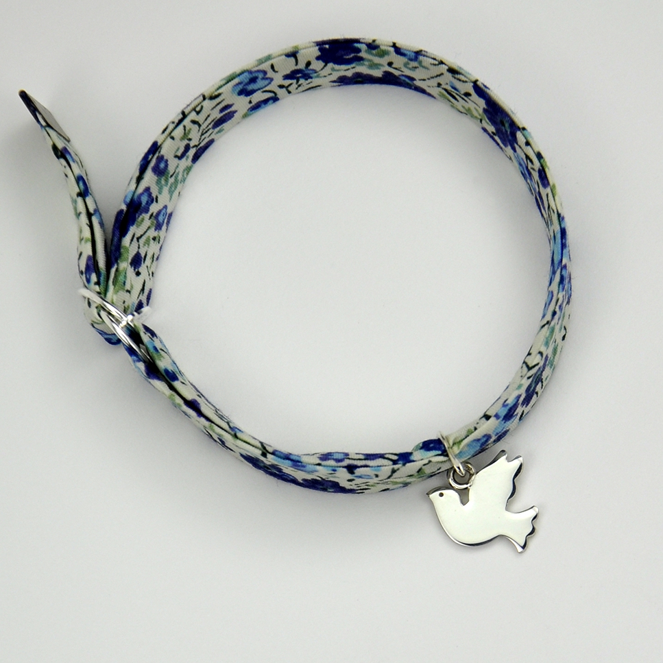 Colombe sur bracelet Liberty 