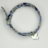 Charms Colombe sur bracelet Liberty 