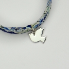 Colombe sur bracelet Liberty 