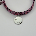 Chat rond sur bracelet Liberty 