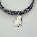 Chaton sur bracelet Liberty 
