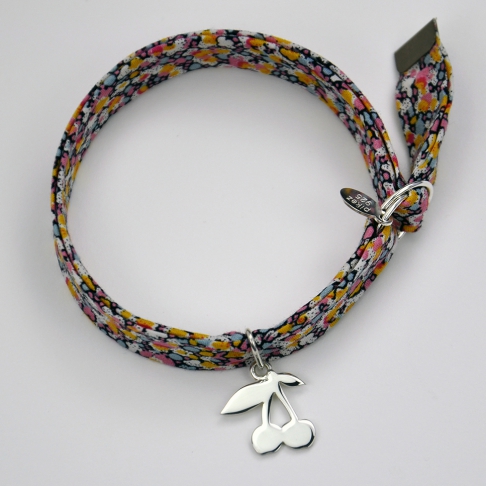 Cerises sur bracelet Liberty 