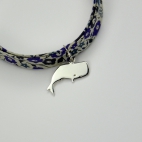 Cachalot sur bracelet Liberty 